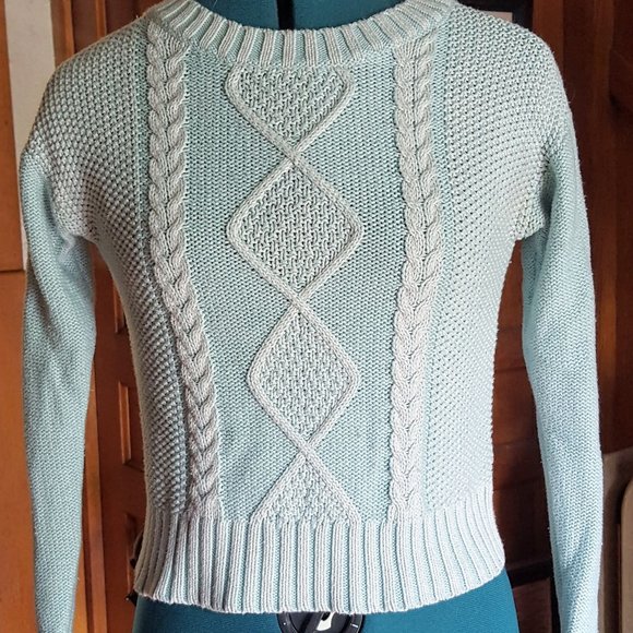 Light Teal Blue Mossimo Cotton Sweater XS/TP - Picture 1 of 3